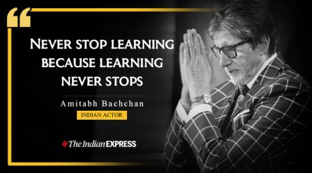 Amitabh Bachchan, life positive, indianexpress.com, indianexpress, dadasaheb phalke award amitabh bachchan, education, learning amitabh bachchan,