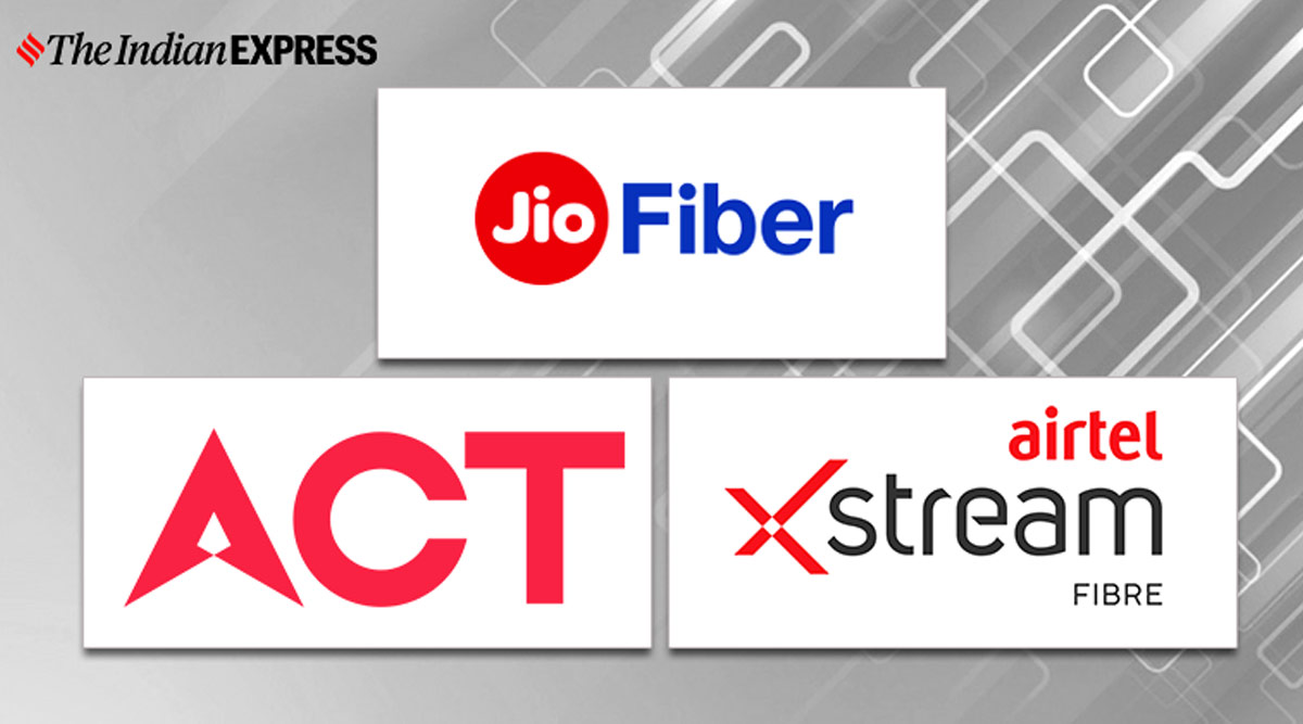 Airtel Xstream Fibre Vs Jio Fiber Vs Act Fibernet Broadband Plans