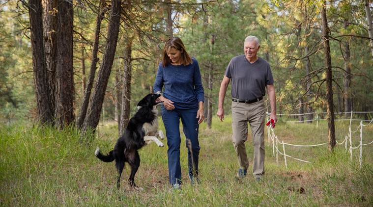 She quit her job. He got night goggles. They searched 57 days for their dog.