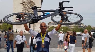 Enduroman triathlon, enduroman, indianexpress.com, indianexpress, mayank vaid, who is mayank vaid, what is enduroman, ironman, milind soman ironman, fitness challenges, biking challenges, running challenges, swimming challenges, diet for enduroman, training for enduroman,