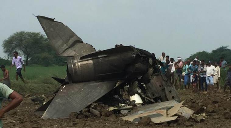 IAF MiG trainer aircraft crash, IAF MiG trainer aircraft, gwalior airbase