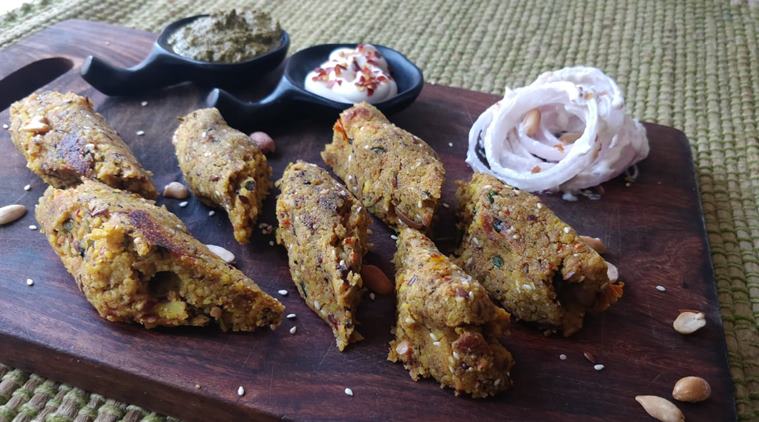 millet recipes, blood sugar, diabetes, indianexpress.com, indianexpress, shalini rajani columns, sunday special, food, superfood, little millets, what are little millets, peanuts, healthy eating, millet seekh kebab, kebab recipe, how to make healthy kebab,