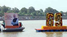 Narendra Modi birthday, Modi birthday, Modi in Gujarat, Modi Sardar sarovar dam, indian express news