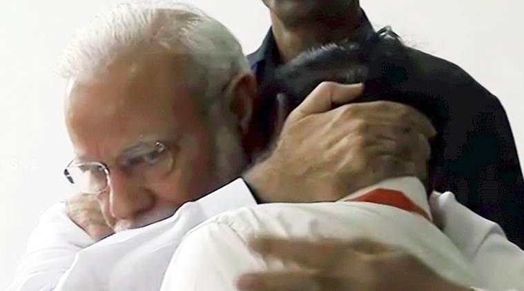 Watch: PM Modi hugs emotional ISRO chief K Sivan after Chandrayaan-2 setback