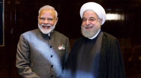 Modi meets Iran President, Modi Hassan Rouhani UNGA, UNGA Modi news, Modi UN news, indian express