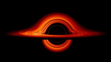 nasa new visualisation of black hole, new nasa black hole visualisation, here is how a black hole looks, nasa shows a new black hole visualisation