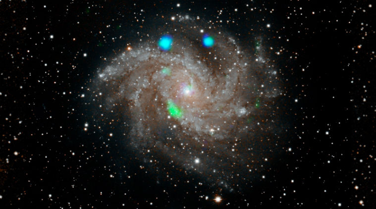 nasa, nasa satellite spots mysterious colourful lights, NASA NuSTAR space observatory, NASA Chandra X-ray Observatory, ultraluminous X-ray source, ULX