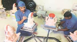 Nashik prisoner ganesh idols, ganesh idolmaker nashik prison, nashik prison ganesh idol, indian express, latest news