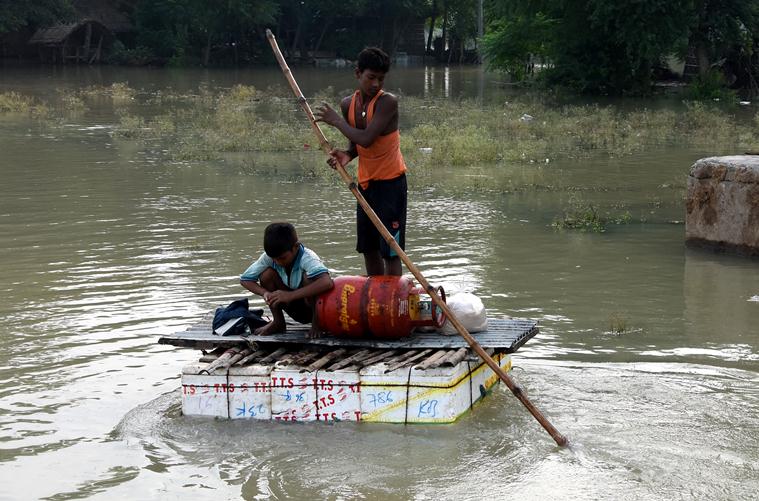 Bihar rains, Patna rains, Patna flooding, weather forecast, weather today, Nitish kumar, Weather news, Indian Express