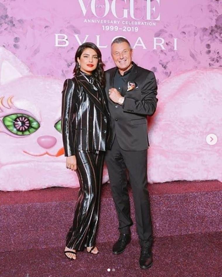 Priyanka Chopra, Priyanka Chopra pantsuit, Priyanka Chopra Vogue Japan