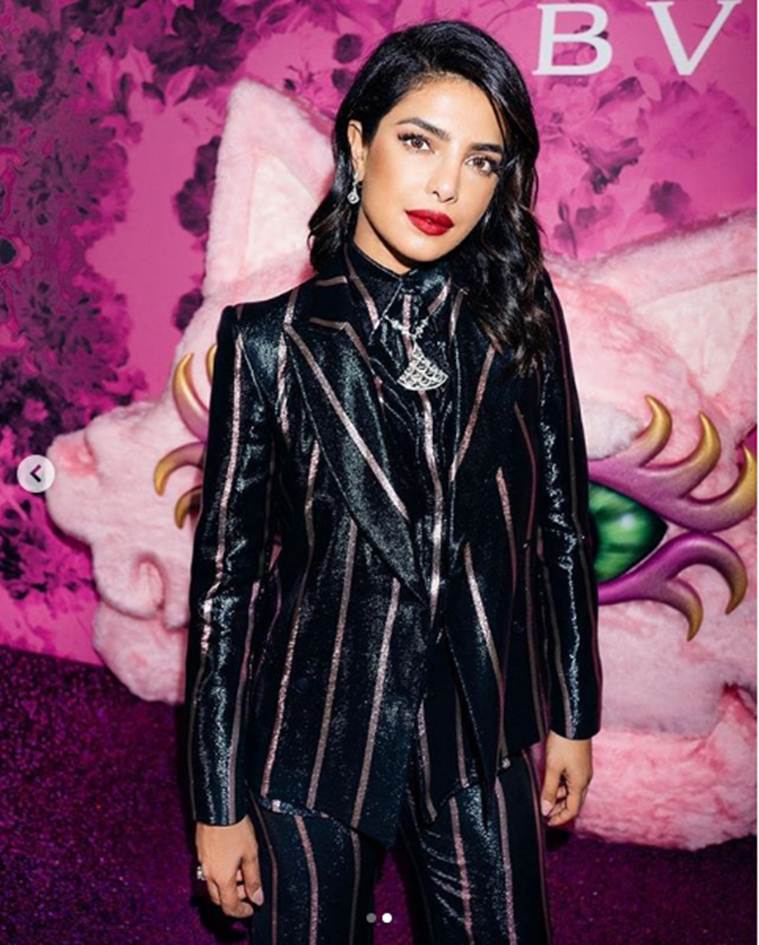 Priyanka Chopra, Priyanka Chopra pantsuit, Priyanka Chopra Vogue Japan