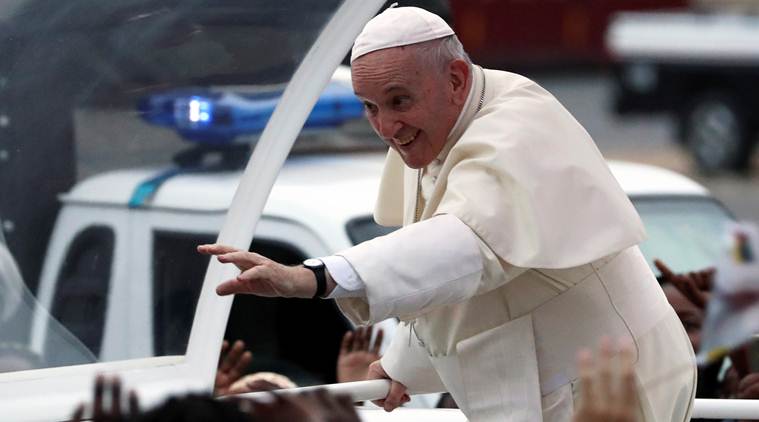 Pope Francis, Pope Francis in Africa, Pope Francis Africa trip, Pope Francis on US, Pope Francis on Catholic churches, Pope Francis Africa, World news, Indian Express
