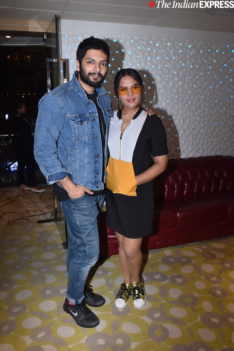 Ali Fazal and Richa Chadha at Prassthanam screening