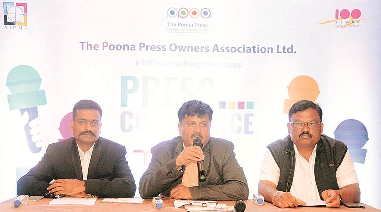 Poone Press Owners Association, Press Owners Association Pune, Press owners Association Poona, Pune news, city news, Indian Express