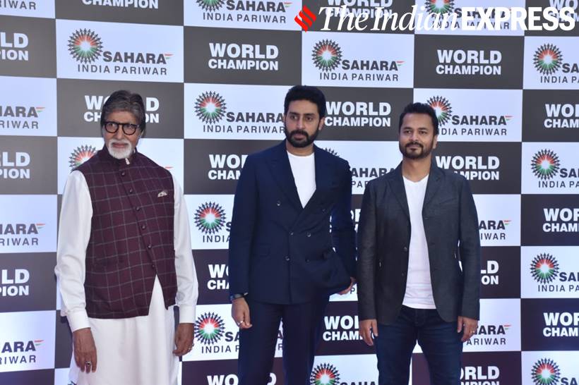 pv sindhu felicitation, pv sindhu, subrata roy, amitabh bachchan, abhishek bachchan, prem chopra, raj babbar, hansika motwani, anup soni