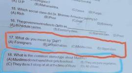 Tamil Nadu politicians raise a furore on Class VI question paper