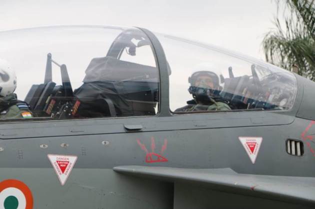 Rajnath Singh, Tejas fighter jet, Rajnath Singh Tejas fighter jet, Rajnath Singh Tejas jet, Rajnath Singh Tejas, Tejas jet Rajnath Singh, Tejas fighter jet Rajnath Singh, Rajnath Singh defence minister, India news, Indian Express