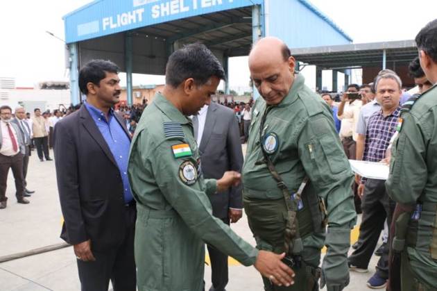 Rajnath Singh, Tejas fighter jet, Rajnath Singh Tejas fighter jet, Rajnath Singh Tejas jet, Rajnath Singh Tejas, Tejas jet Rajnath Singh, Tejas fighter jet Rajnath Singh, Rajnath Singh defence minister, India news, Indian Express