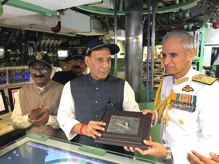India's second scorpene-class submarine INS Khanderi inducted into Navy
