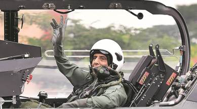 rajnath singh tejas fighter jet, defence minister rajnath singh, light combat aircraft (LCA) Tejas