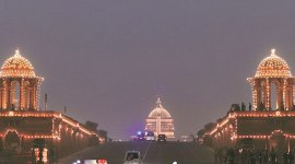 edward lutyens' delhi, rashtrapati bhavan, sir herbert baker, Raisina Hill from Vijay Chowk, opinion news, indian express