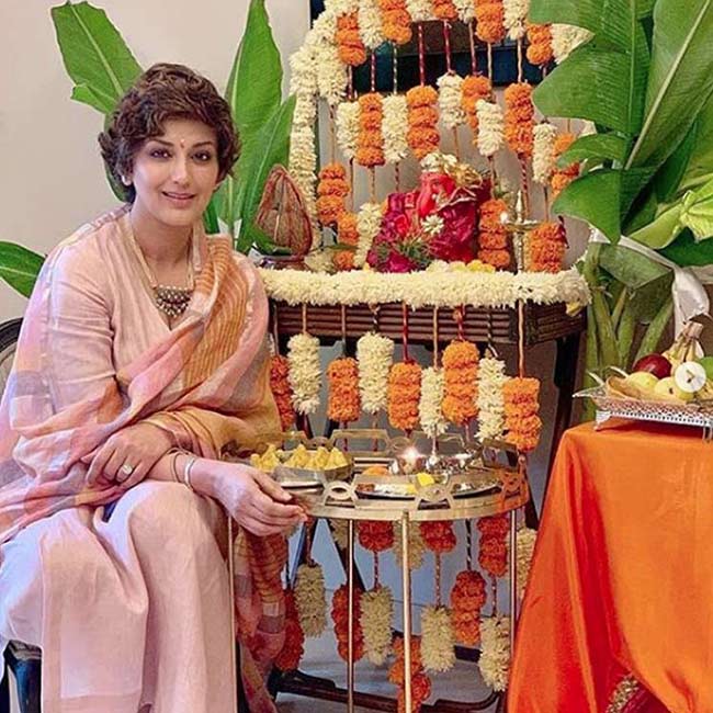 ganesh chaturthi, neena gupta, shilpa, shetty, sonali bendre ganesh chaturthi celebrations, indian express, indian express news