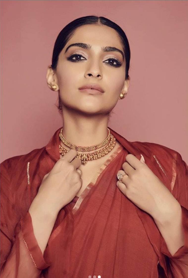 Sonam kapoor, anavila misra, sonam in anavila sari, easy everyday sari