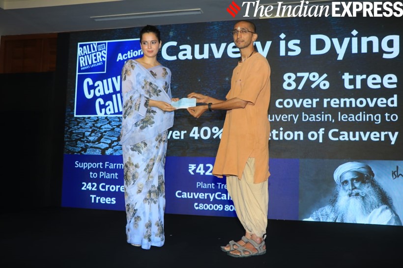 Kangana Ranaut Cauvery Calling campaign
