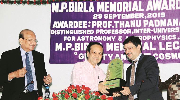 Image result for Scientist Thanu Padmanabhan gets M P Birla Memorial Award