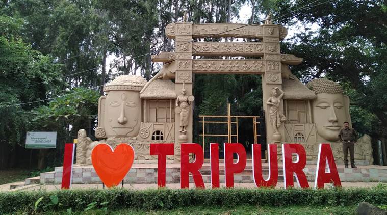 Tripura selfie points, Agartala selfie points, Ujjyanta palace Agartala, Tripura tourism, Biplab Kumar Deb, indian express news