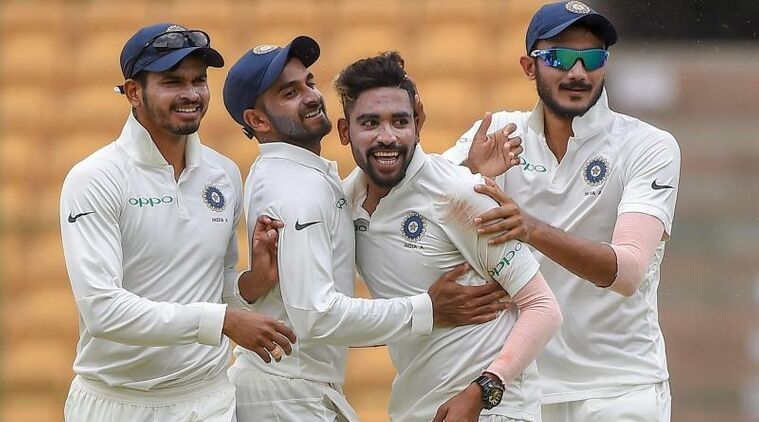 India a vs south africa a 2nd test day 2 live cricket score online