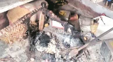 UP Police, Uttar Pradesh Police, Dalit burnt alive, UP Dalit burnt alive, Lucknow news, city news, Indian Express