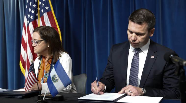 US-El Salvador asylum agreement, US-El Salvador agreement, US-El Salvador asylum, World news, Indian Express
