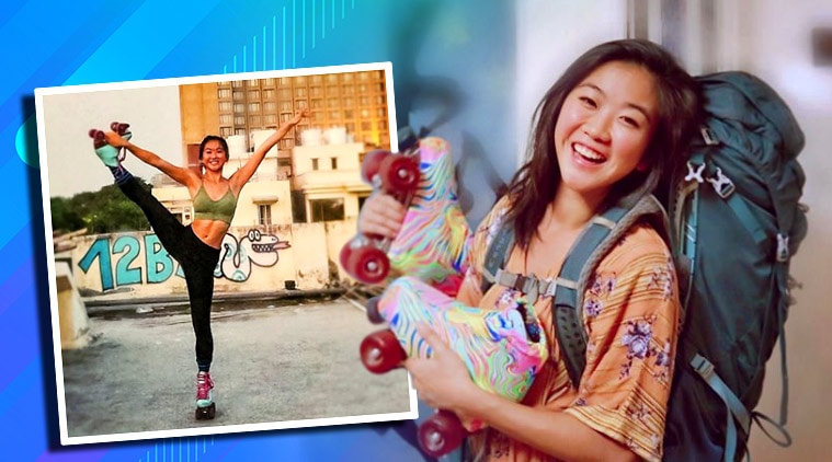 Yanise Ho, rollerblader yanise ho, indianexpress.com, indianexpress, kindness exists, kenya education girls, uganda education girls, One Girl Can, rollerskater Yanise Ho, India Yanise Ho, Yanise Ho interview, The Bladress Project Yanise Ho,