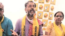 Yogendra Yadav, Yogendra Yadav Jan Sabha, haryana elections, gurgaon elections, swaraj india, delhi city news