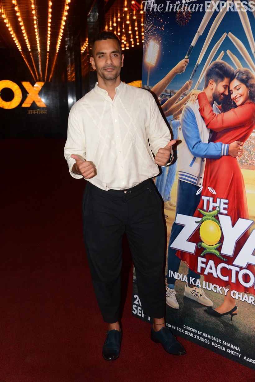 angad bedi at The Zoya Factor screening