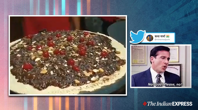 chocolate dosa, chocolate dosa video, scary food video, bizarre food videos, viral videos, indian express