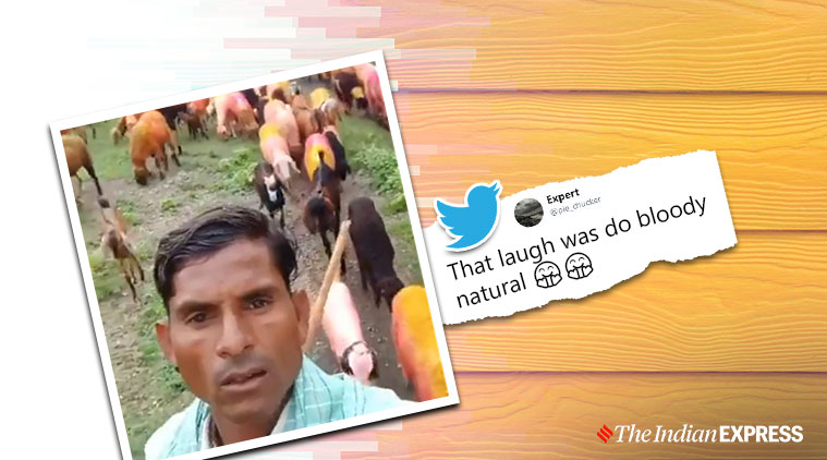 Man lip syncs to Bollywood song while tending his animals, Internet loves it | Trending News,The Indian Express Man lip syncs to Bollywood song while tending his animals, Internet loves it | Trending News,The Indian Express