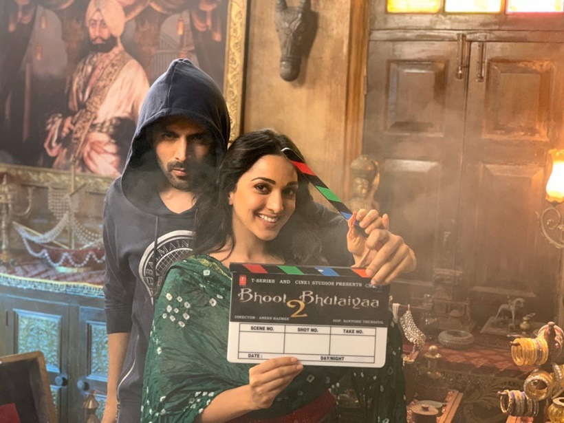 Bhool Bhulaiyaa 2, Kartik Aaryan, Kiara Advani, Bhool Bhulaiyaa 2 shoot, Kartik Aaryan Kiara Advani film, Kartik Aaryan Kiara Advani Bhool Bhulaiyaa 2, Anees Bazmee, Kartik Aaryan Kiara Advani, Bhool Bhulaiyaa 2 cast, Bhool Bhulaiyaa 2 film, Bhool Bhulaiyaa