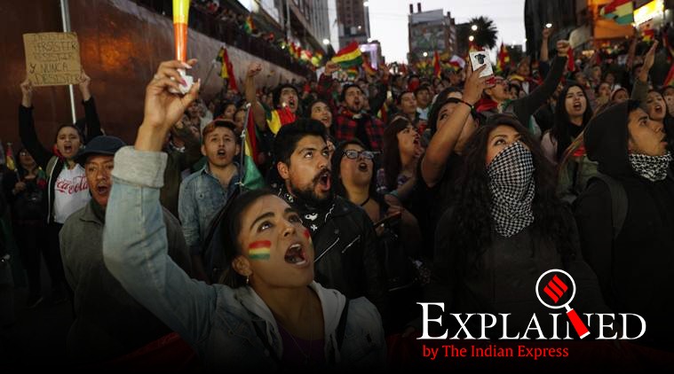 Bolivia, Bolivia protest, Bolivia protests news, Evo Morales Bolivia, Indian Express Explained