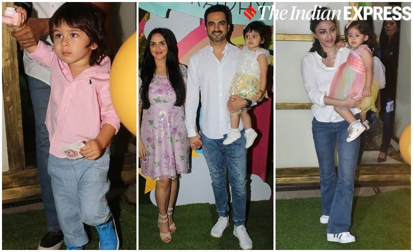 Esha Deol daughter Radhya birthday bash Taimur, Inaaya