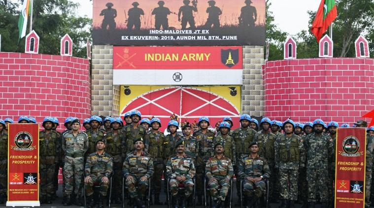  Pune news, Pune city news, Exercise Ekuverin 2019, India Maldives military exercise pune, indian express