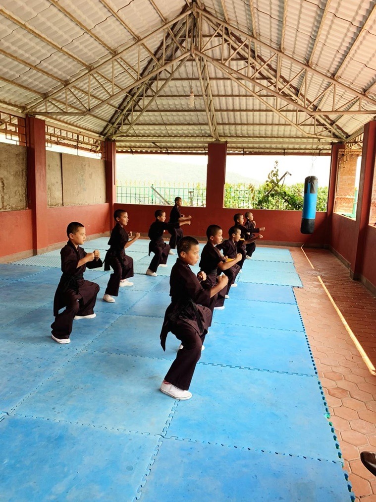 kung fu nuns, indianexpress.com, indianexpress, kung fu bruce lee, buddhist nuns, 'Bicycle Yatra for Peace', Asia Society’s Gamechanger Awards, Nepal Earthquake, Jigme,  