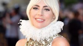 Lady Gaga falls off stage while dancing with fan