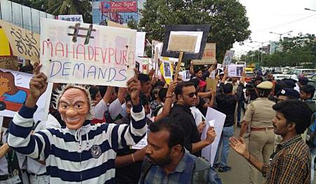 Mahadevapura-demands-Bengaluru-civic-protests
