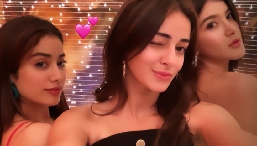 ananya panday, janhvi kapoor at malaika arora birthday