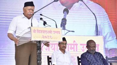 Mohan Bhagwat on Viajydashmi, Mohan Bhagwat speech, RSS on Article 370, Narendra Modi, Abrogation of Article 370, Lynchings in India, indian express
