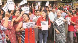 PMC protest pmc protest, pmc protestors, pmc protests outside fadnavis house, mumbai city news