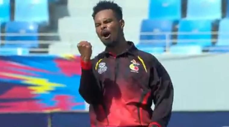 PNG players celebrate T20I World Cup qualification in stadium’s