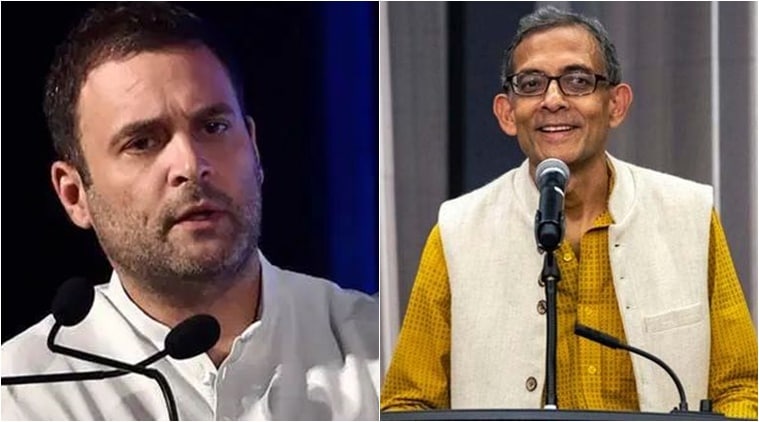 Rahul Gandhi, Abhijit Banerjee, Abhijeet Banerjee Nobel awar, Piyush Goyal Abhijit Banerjee remarks, indian express news